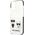 Karl Lagerfeld Etui Karl Lagerfeld KLHCP13STPEKCW Apple iPhone 13 mini hardcase biały/white Karl&Choupette