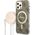 Guess Guess Bundle Pack MagSafe 4G - Zestaw etui + ładowarka MagSafe iPhone 12 / iPhone 12 Pro (brązowy/złoty)