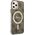 Guess Guess Bundle Pack MagSafe 4G - Zestaw etui + ładowarka MagSafe iPhone 12 / iPhone 12 Pro (brązowy/złoty)