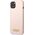 Guess Guess GUHMP13MSBPLP iPhone 13 6,1" różowy/pink hard case Silicone Logo Plate MagSafe