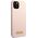 Guess Guess GUHMP13MSBPLP iPhone 13 6,1" różowy/pink hard case Silicone Logo Plate MagSafe