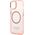 Guess Etui Guess GUHMP14SHTCMP Apple iPhone 14 różowy/pink hard case Gold Outline Translucent MagSafe