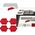 Lizard Skins LIZARDSKINS DSP Lever Grip - Crimson Red 0.5 mm (2 zestawy po 2 szt.) (NEW 2023)