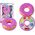 LeanToys Zestaw Cieni do Powiek Kształt Donut Szminka