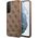 Guess Etui Guess GUHCS23SG4GFBR do Samsung Galaxy S23 S911 brązowy/brown hard case 4G Metal Gold Logo