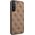 Guess Etui Guess GUHCS23SG4GFBR do Samsung Galaxy S23 S911 brązowy/brown hard case 4G Metal Gold Logo