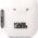 Karl Lagerfeld Etui ochronne na słuchawki Karl Lagerfeld do AirPods 1/2 cover biały/white Silicone Karl Head 3D