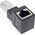 InLine InLine® patch cord adapter Cat.6A, RJ45 plug / socket, angled 90° upwards