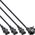 Kabel zasilający InLine InLine® Y-Power Cable 1x Type F German Plug to 3x IEC Plug black 3m