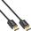 Kabel InLine InLine® DisplayPort 1.4 cable, slim, 8K4K, black, gold, 1m
