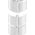 Organizer InLine InLine® Cable duct flexible, vertical for tables, 2 chambers, 0.80m, white
