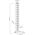 Organizer InLine InLine® Cable duct flexible, vertical for tables, 2 chambers, 0.80m, white