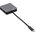 HUB USB InLine InLine® USB 3.1 Hub, USB Type C to 4 Port Type A with PD up to 60W, aluminium housing, black, without power supply unit