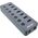 HUB USB InLine InLine® USB 3.2 Gen.1 hub, 7-port, with switch, aluminium, grey, with power supply unit