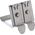 InLine InLine® Keystone Mounting for DIN rail, 2-port, metal