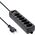 Listwa zasilająca InLine InLine® Power strip SWITZERLAND, 6-way, with switch, 1.5m, black
