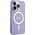 Guess Guess Glitter Gold MagSafe - Etui iPhone 14 Pro Max (Purpurowy)