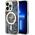 Guess Guess Leopard MagSafe - Etui iPhone 14 Pro Max (Niebieski)