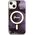 Guess Guess Golden Marble MagSafe - Etui iPhone 14 (Purpurowy)