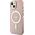 Guess Guess Glitter Gold MagSafe - Etui iPhone 14 Plus (Różowy)