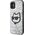 Karl Lagerfeld Etui Karl Lagerfeld KLHCN61G2CPS Apple iPhone 11/XR srebrny/silver hardcase Glitter Choupette Patch