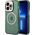 Guess Guess GUHMP14XHTCMA iPhone 14 Pro Max 6,7" zielony/khaki hard case Gold Outline Translucent MagSafe