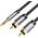 Kabel Vention Jack 3.5mm - RCA (Cinch) x2 1 m czarny (BCFBF)