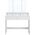 Glamour Toaletka z trójdzielnym lustrem 100 cm GLAMOUR