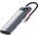 HUB USB Baseus Hub 7w1 Baseus Gleam, USB-C do 1x HDMI4K 60Hz + 3x USB3.0 + 1x PD + 1x SD/TF (szary)