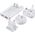 Ładowarka Choetech Mini ładowarka sieciowa podróżna Choetech PD6011 PD65W GaN slim USB-A+C (biała)