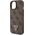 Guess Guess GUHCP15SP4TDSCPW iPhone 15 6.1" brązowy/brown hardcase Crossbody 4G Metal Logo