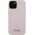 Guess Guess GUHCP15SSMBSLP iPhone 15 6.1" różowy/pink hardcase Silicone Script Metal Logo & Frame