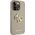Guess Guess GUHCP15LPSP4LGD iPhone 15 Pro 6.1" złoty/gold hardcase Perforated 4G Glitter