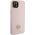 Guess Guess GUHCP15SM4DGPP iPhone 15 6.1" jasnoróżowy/pink hardcase Silicone Logo Strass 4G