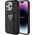 Guess Guess GUHCP15XPGS4TDK iPhone 15 Pro Max 6.7" czarny/black hardcase Grip Stand 4G Triangle Strass