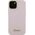Guess Guess GUHCP15XSMBSLP iPhone 15 Pro Max 6.7" różowy/pink hardcase Silicone Script Metal Logo & Frame