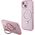 Guess Guess GUHMP15MHRSGSP iPhone 15 Plus 6.7" różowy/pink hardcase Ring Stand Script Glitter MagSafe