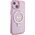 Guess Guess GUHMP15MHRSGSP iPhone 15 Plus 6.7" różowy/pink hardcase Ring Stand Script Glitter MagSafe