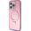 Guess Guess GUHMP15XHRSGSP iPhone 15 Pro Max 6.7" różowy/pink hardcase Ring Stand Script Glitter MagSafe