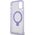 Guess Guess GUHMN61HRSGSU iPhone 11 / Xr 6.1" fioletowy/purple hardcase Ring Stand Script Glitter MagSafe
