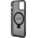Guess Guess GUHMP12MHRSGSK iPhone 12/12 Pro 6.1" czarny/black hardcase Ring Stand Script Glitter MagSafe
