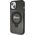 Guess Guess GUHMP14SHRSGSK iPhone 14 / 15 / 13 6.1" czarny/black hardcase Ring Stand Script Glitter MagSafe