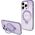 Guess Guess GUHMP13LHRSGSU iPhone 13 Pro / 13 6.1" fioletowy/purple hardcase Ring Stand Script Glitter MagSafe
