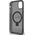 Guess Guess GUHMN61HRSGSK iPhone 11 / Xr 6.1" czarny/black hardcase Ring Stand Script Glitter MagSafe
