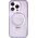 Guess Guess GUHMP14LHRSGSU iPhone 14 Pro 6.1" fioletowy/purple hardcase Ring Stand Script Glitter MagSafe