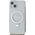 Guess Guess GUHMP15SHRSGSD iPhone 15 / 14 / 13 6.1" przezroczysty/transparent hardcase Ring Stand Script Glitter MagSafe