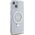 Guess Guess GUHMP15SHRSGSD iPhone 15 / 14 / 13 6.1" przezroczysty/transparent hardcase Ring Stand Script Glitter MagSafe