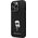 Karl Lagerfeld Karl Lagerfeld KLHCP14LSMHKNPK iPhone 14 Pro 6.1" czarny/black Silicone Ikonik Metal Pin