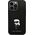 Karl Lagerfeld Karl Lagerfeld KLHCP13XSMHKNPK iPhone 13 Pro Max 6,7" czarny/black Silicone Ikonik Metal Pin