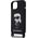 Karl Lagerfeld Karl Lagerfeld KLHCP15SSCBSKNK iPhone 15 6.1" hardcase czarny/black Crossbody Silicone Ikonik